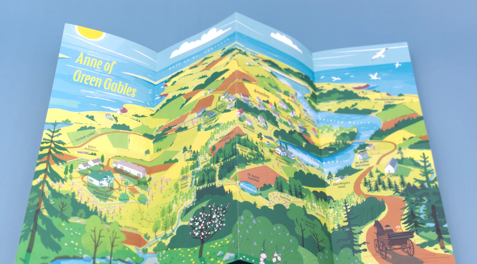 Literary Maps : L M Montgomery Anne of Green Gables - Litterär karta för din läsning! - 2