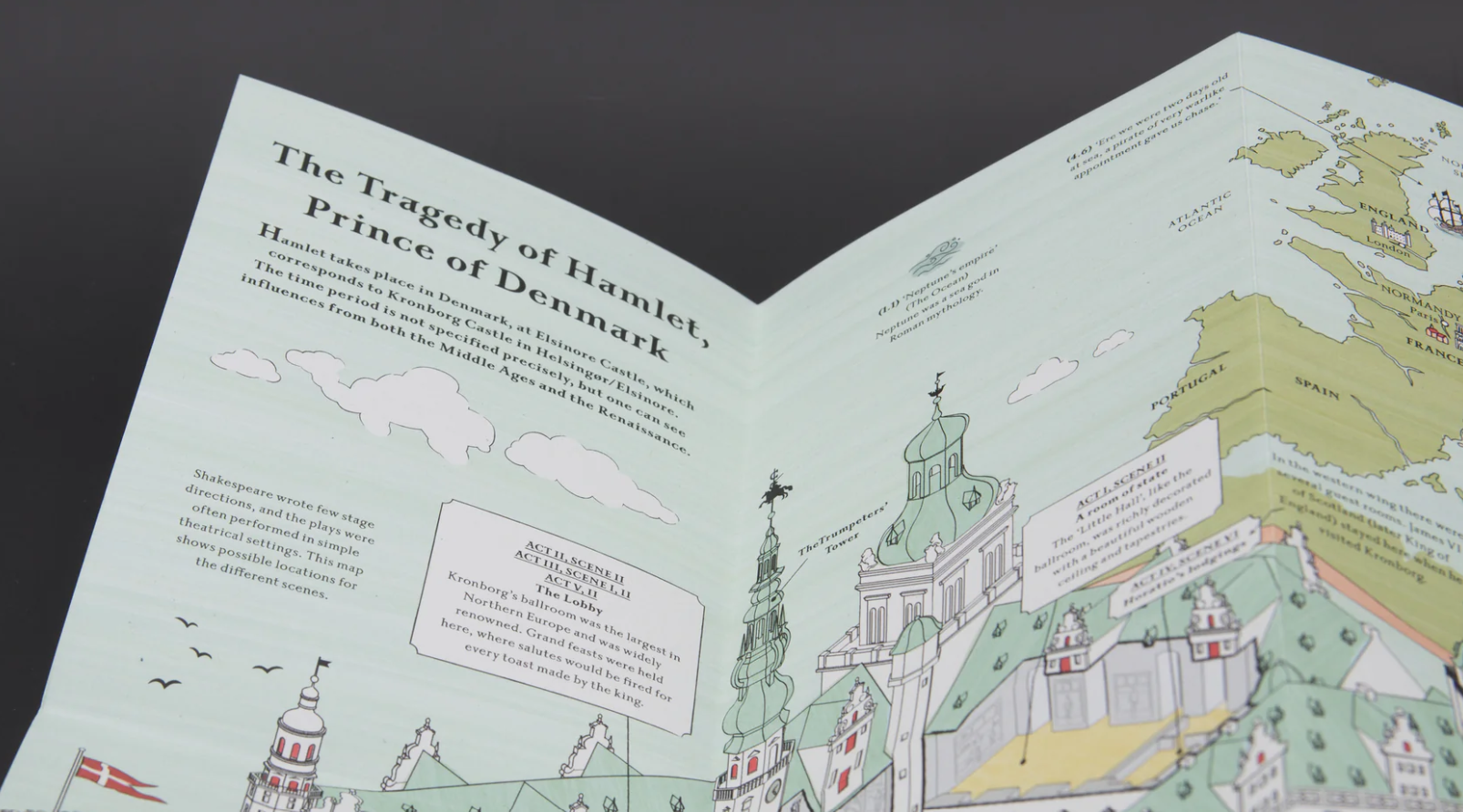 Literary Maps : William Shakespeare Hamlet - Litterär karta för din läsning! - 4