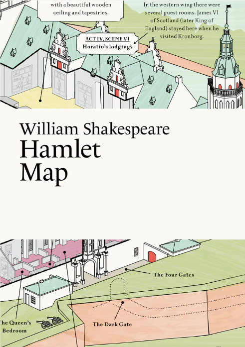 Literary Maps : William Shakespeare Hamlet - Litterär karta för din läsning!