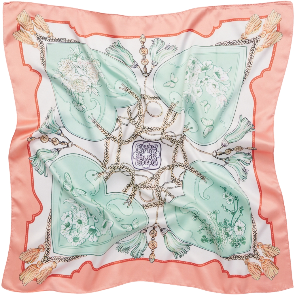 Scarves / Fjäril / Pistage Aprikos