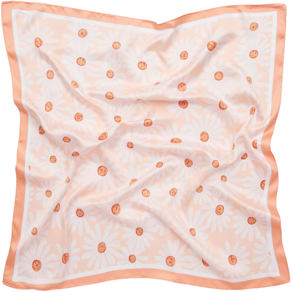 Scarves / Blommor / Orange 