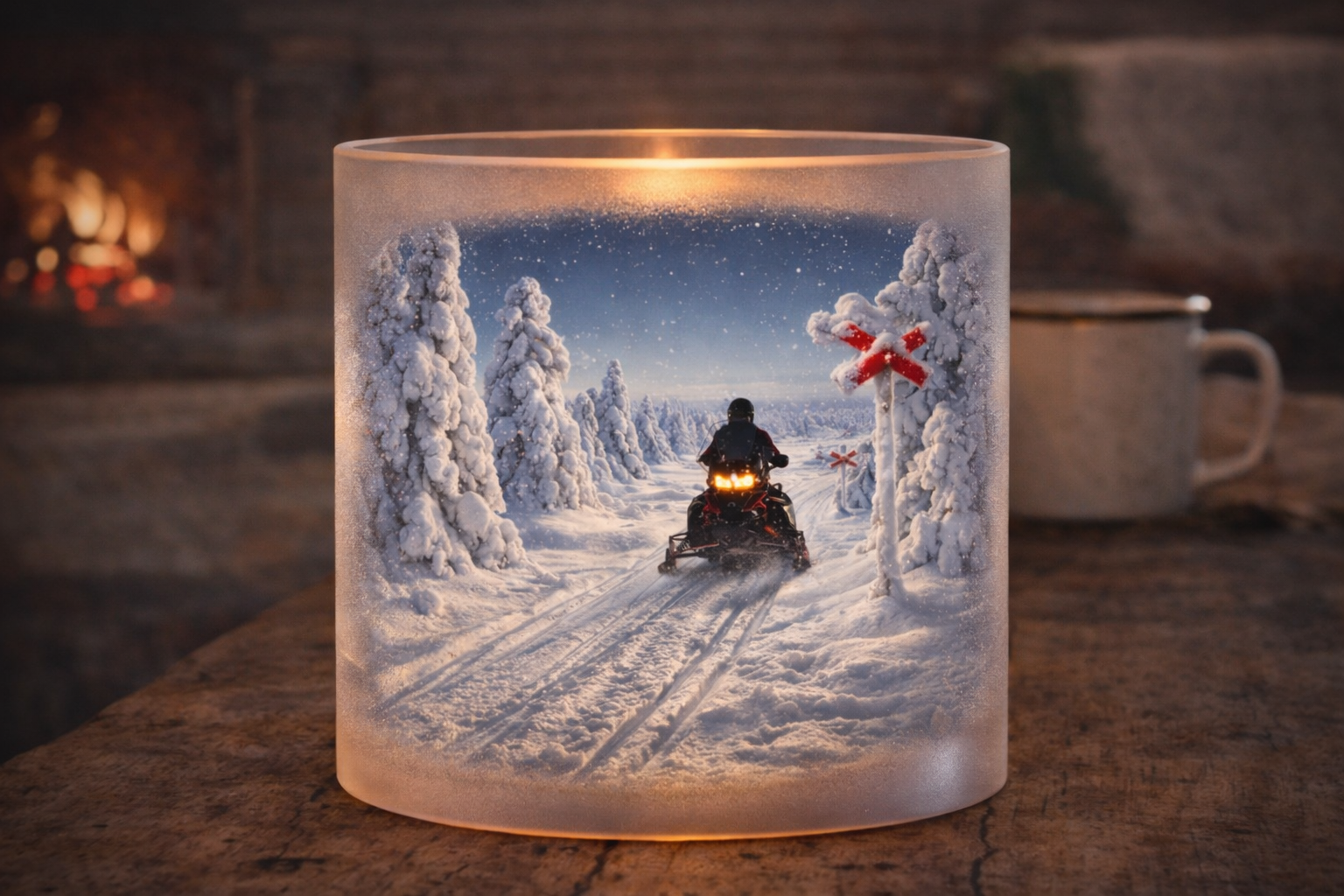 Frosted glass lantern - Scooter