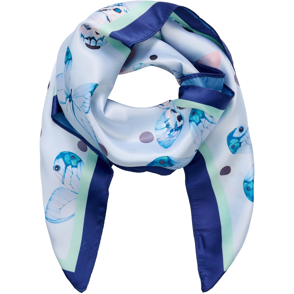 Scarves / Blå /Fjärilar 