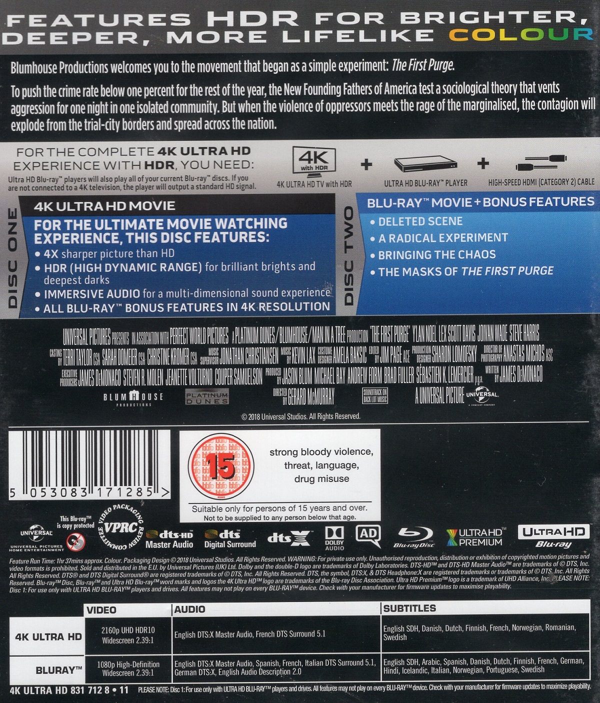 First Purge (4K Ultra HD + Blu-ray) - 2