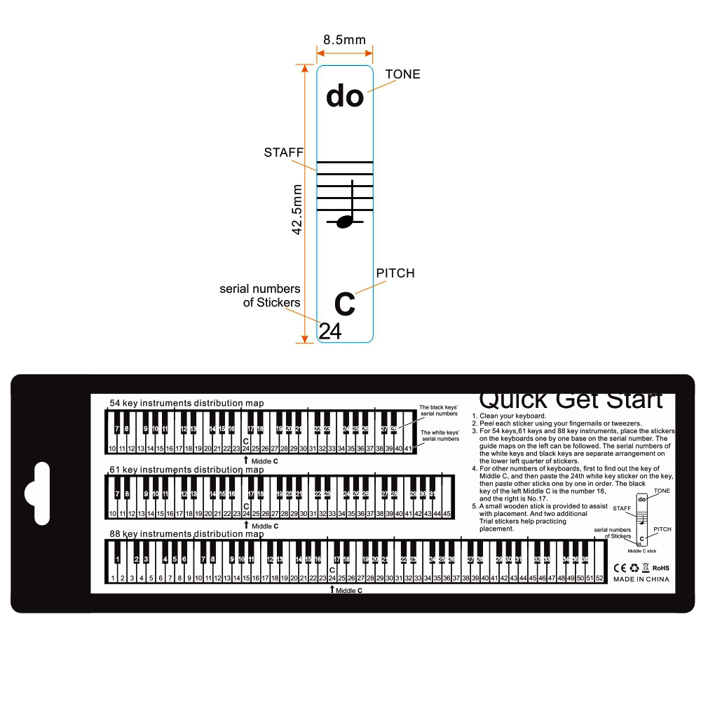 Piano And Keyboard Stickers - 3