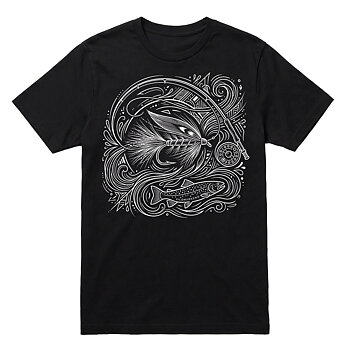 Fluefiskelinjer t-shirt