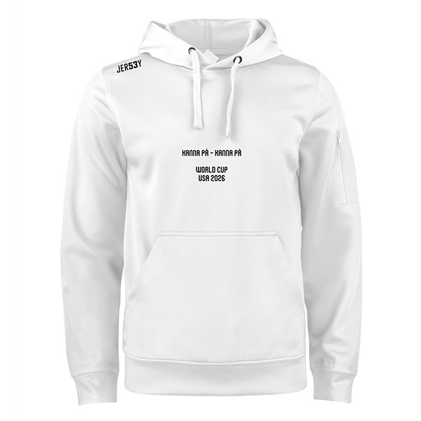 Sverige Hoody Fotbolls-VM 2026 vit