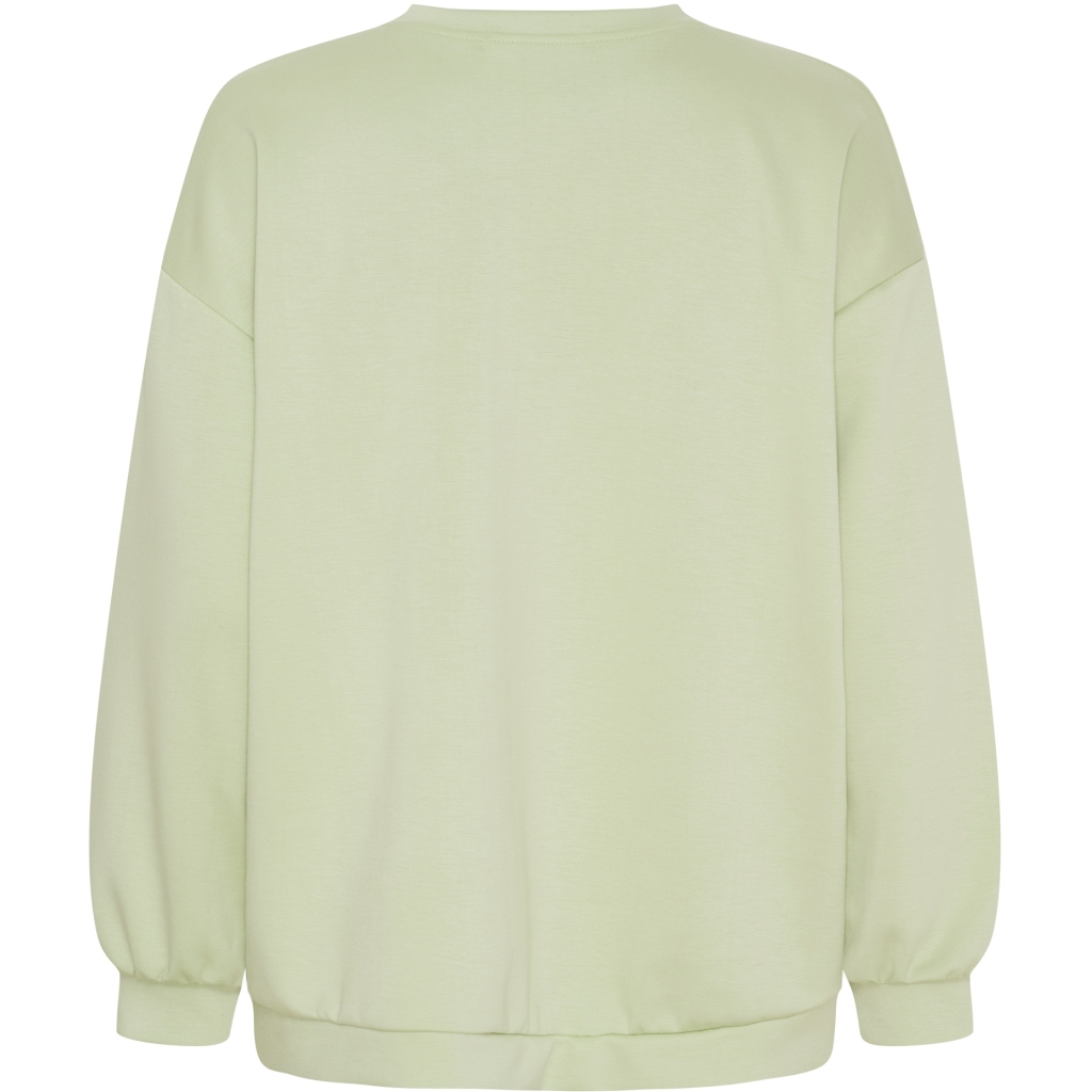 Hibiscus sweatshirt green/offwhite - 2
