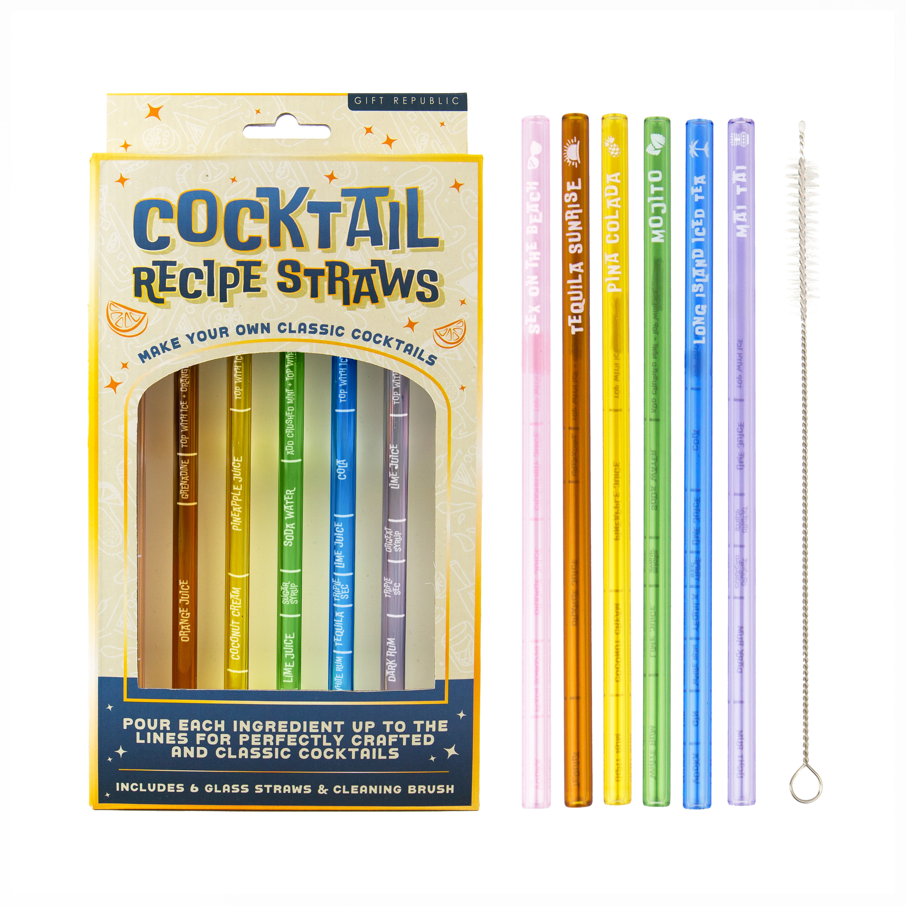 Sugrör Cocktail recept set/6 - 2