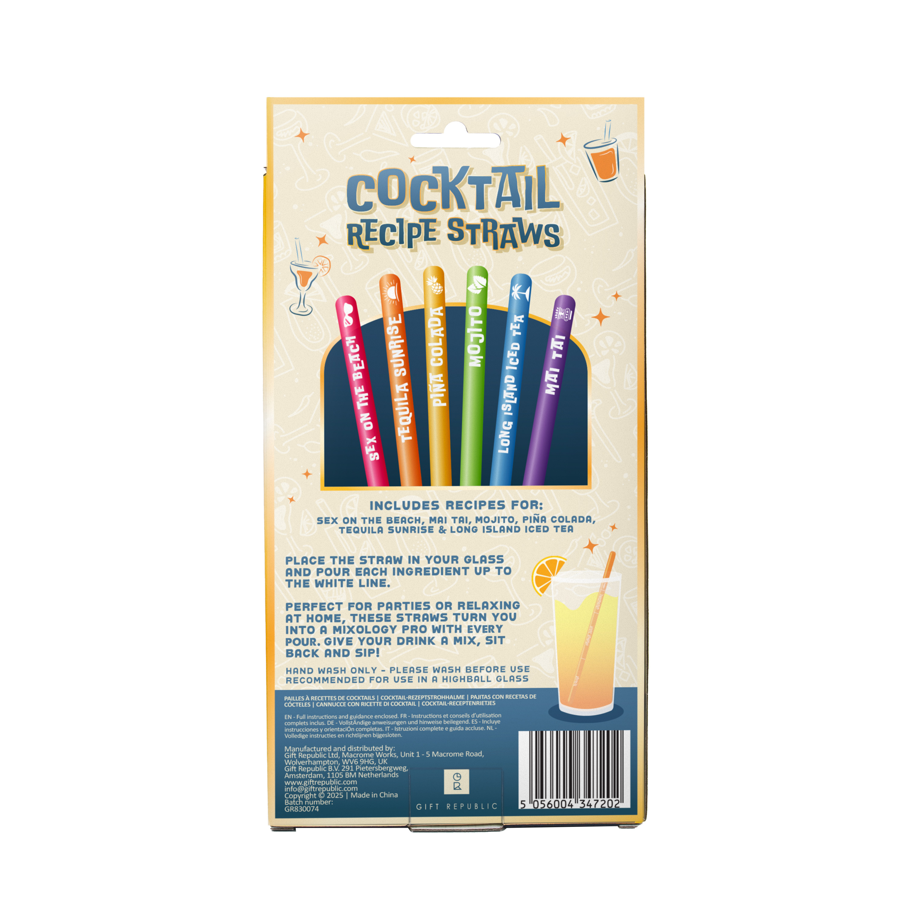 Sugrör Cocktail recept set/6 - 4