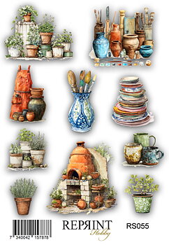 Stickers Reprint - The Pottery   -  11x16 cm