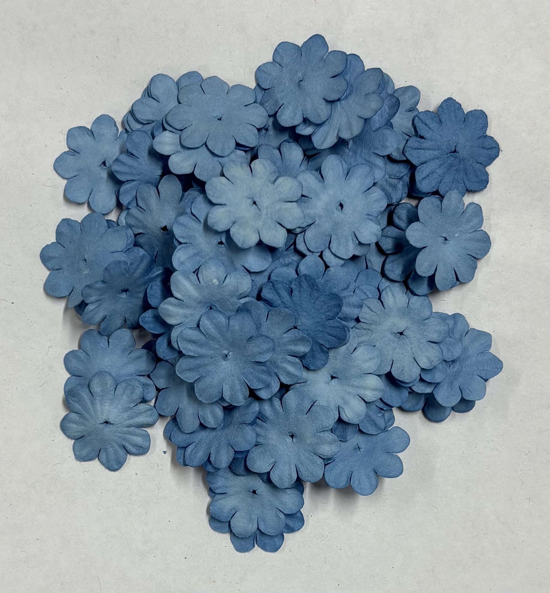 Mini Pappersblommor  20 mm 100 st Dusty Blue