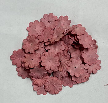 Mini Pappersblommor  20 mm 100 st  Old Rose