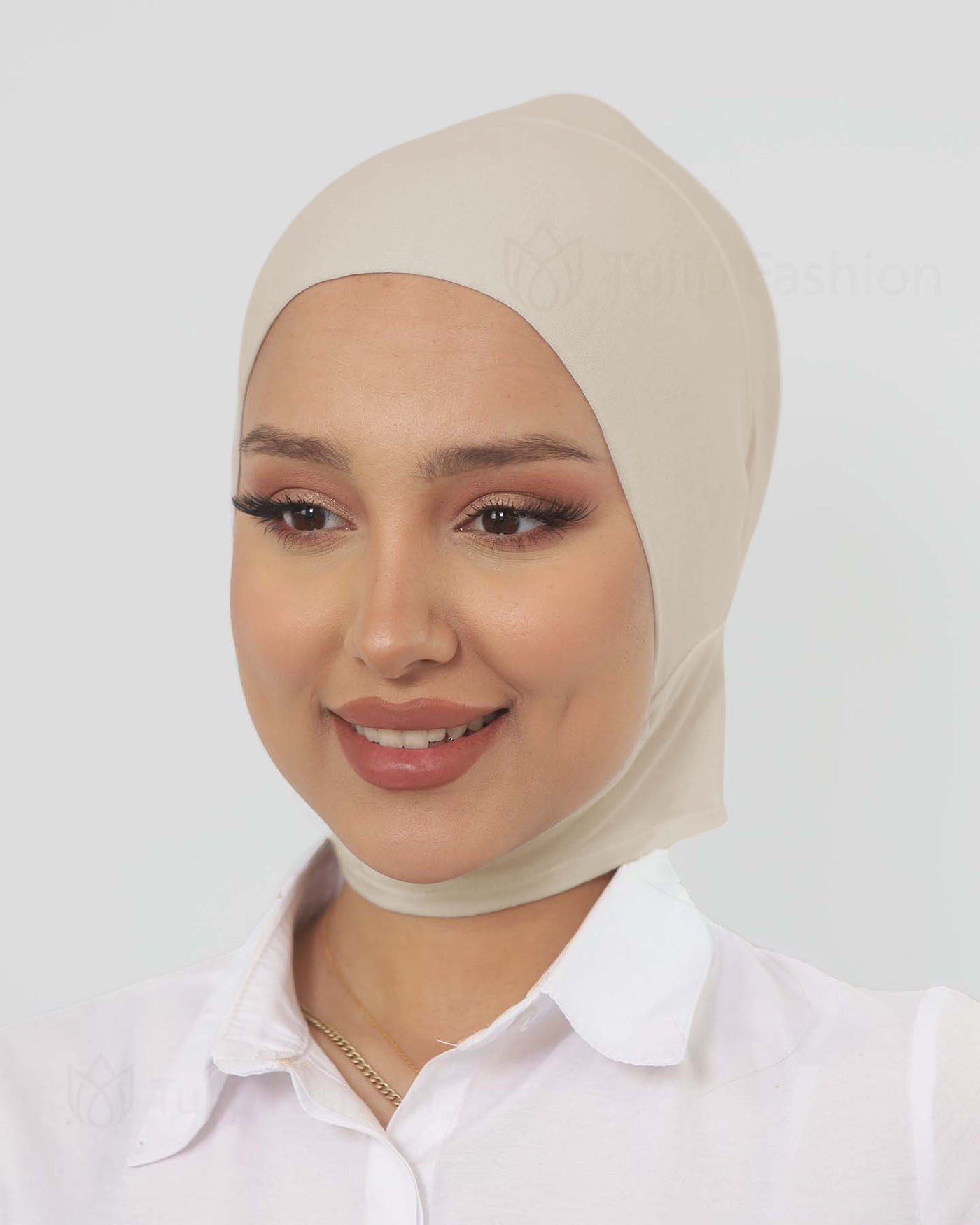 Cap - Jersey Neck Cover - Light Beige - 2