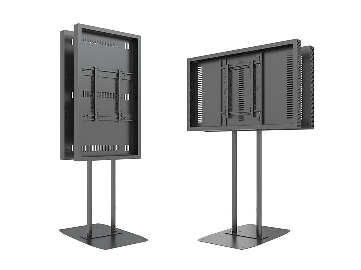 M Pro Series Enclosure 55" Dual Pole Floorbase B2B