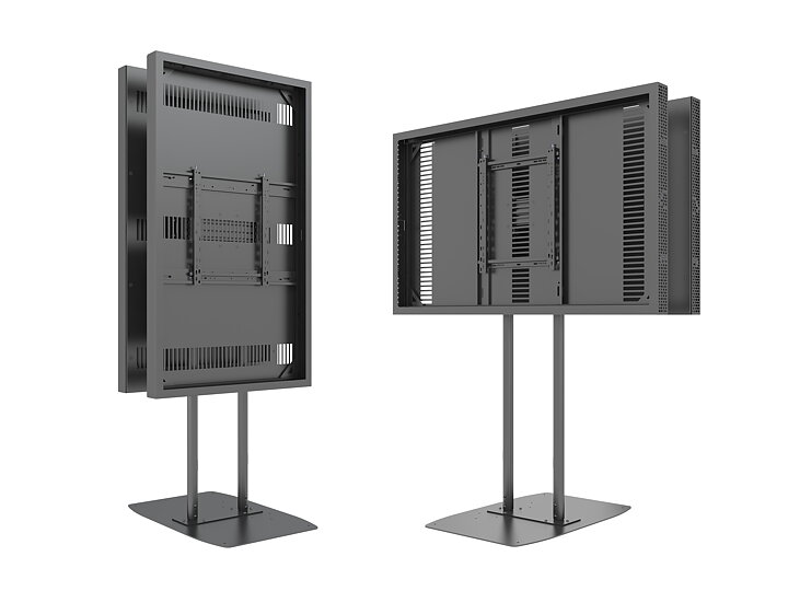 M Pro Series Enclosure 65" Dual Pole Floorbase B2B