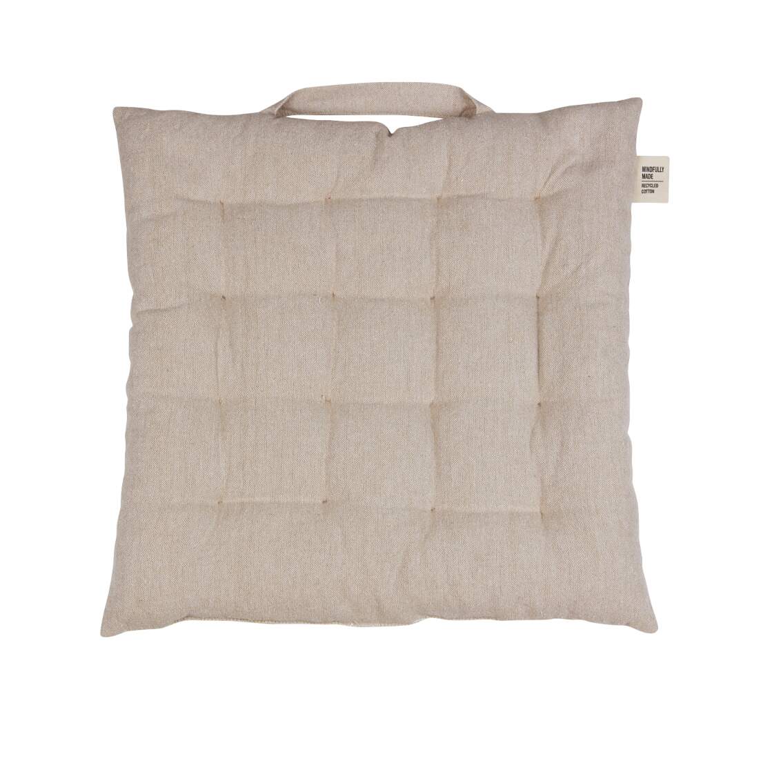 Sittdyna med Handtag Enfärgad Sand