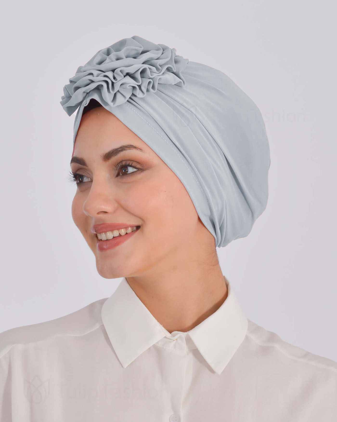 Turban - Brita - Hellgrau - 2