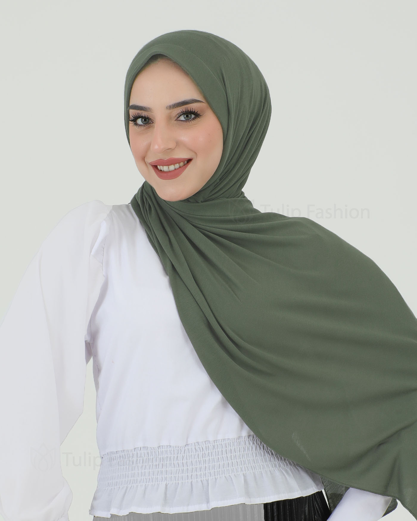 Hijab - Instant Jersey - Khaki Green