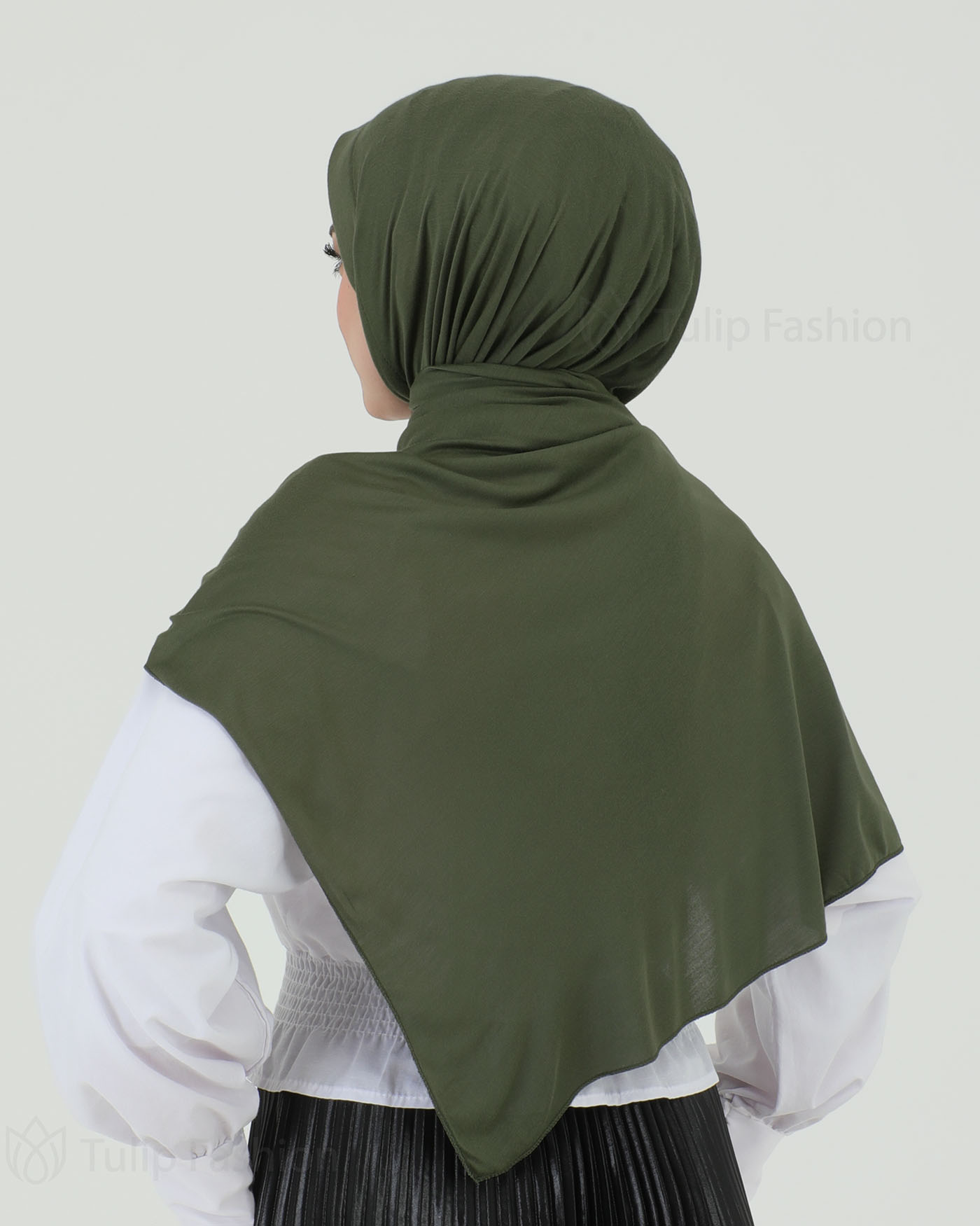 Hijab - Instant Jersey - Khakigrön - 4