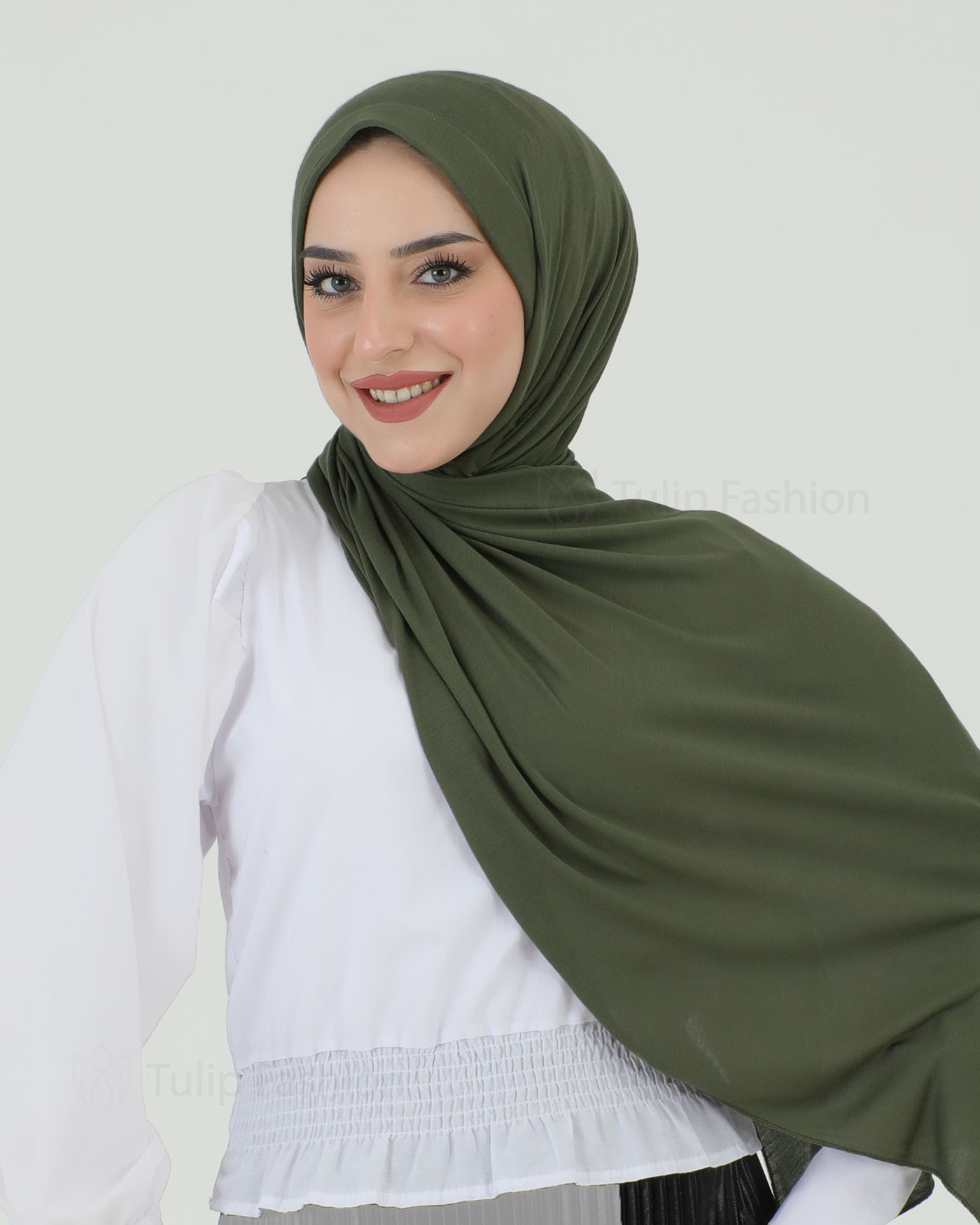 Hijab - Instant Jersey - Khaki Green