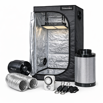Dobermann Odlingstält Kit 40x40 – Startpaket med 100W LED