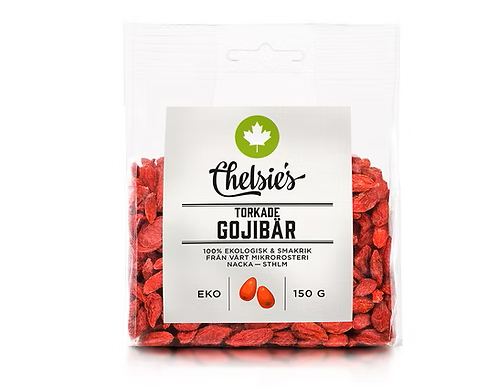 Torkade Gojibär 150 g x8, EKO