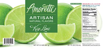 Key Lime, Amoretti Artisan, 226 g