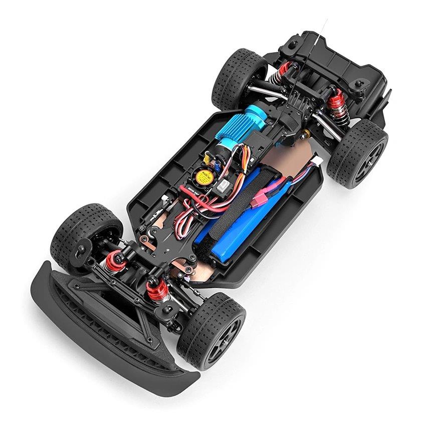 WL 124020 4WD Borstlös On-road 1/12 RTR Gul - 3