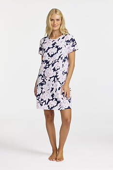 Damella 60389-320 Nigthdress Navy pink