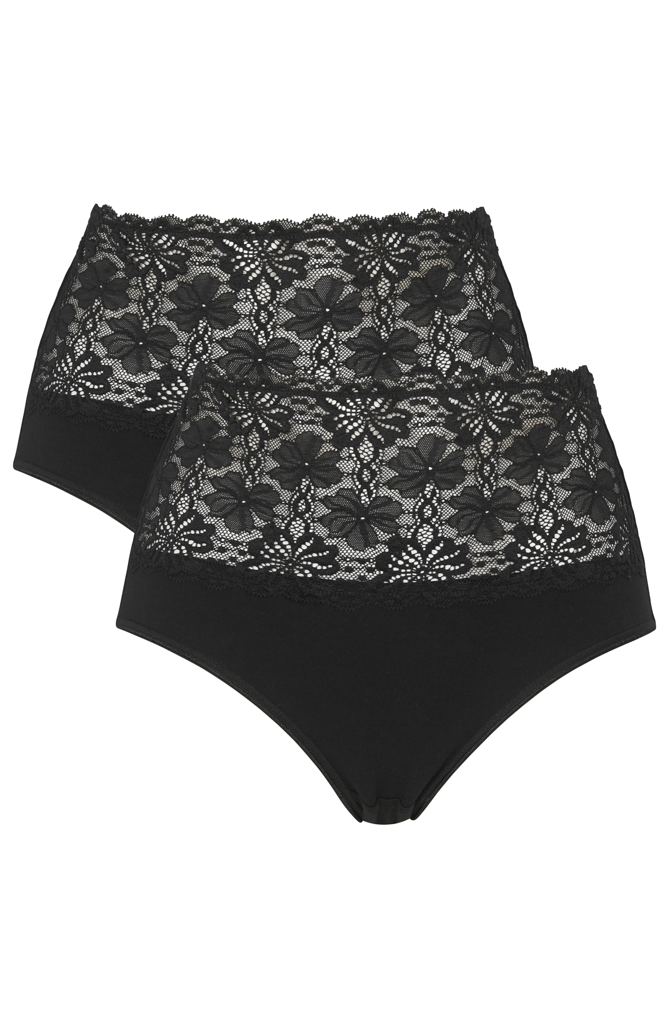 Damella 11346-000 2-pack Maxi Briefs Black
