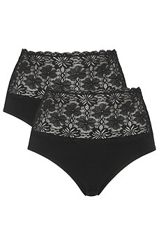 Damella 11346-000 2-pack Maxi Briefs Black