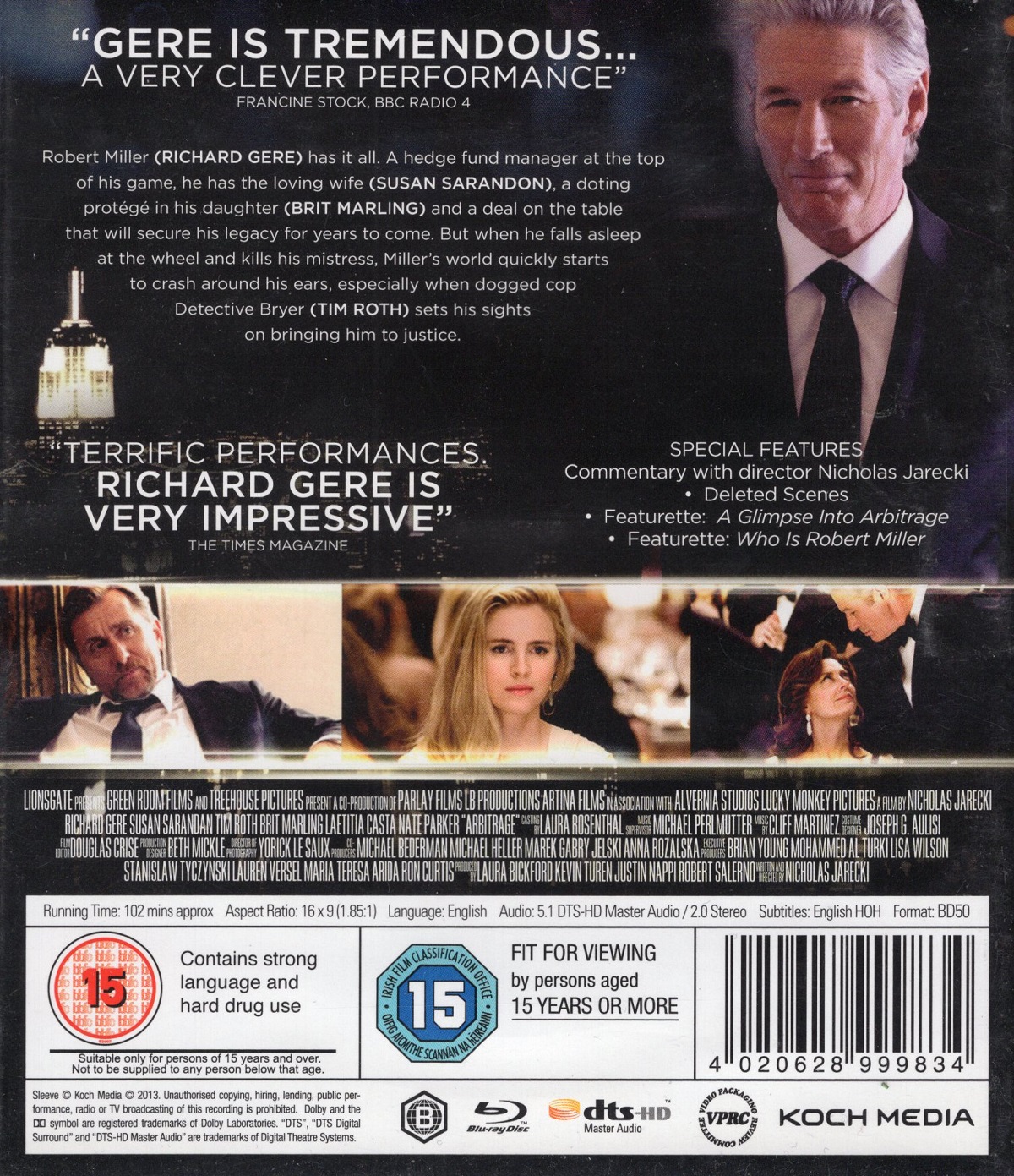 Arbitrage (ej svensk text) (Blu-ray) (Begagnad) - 2