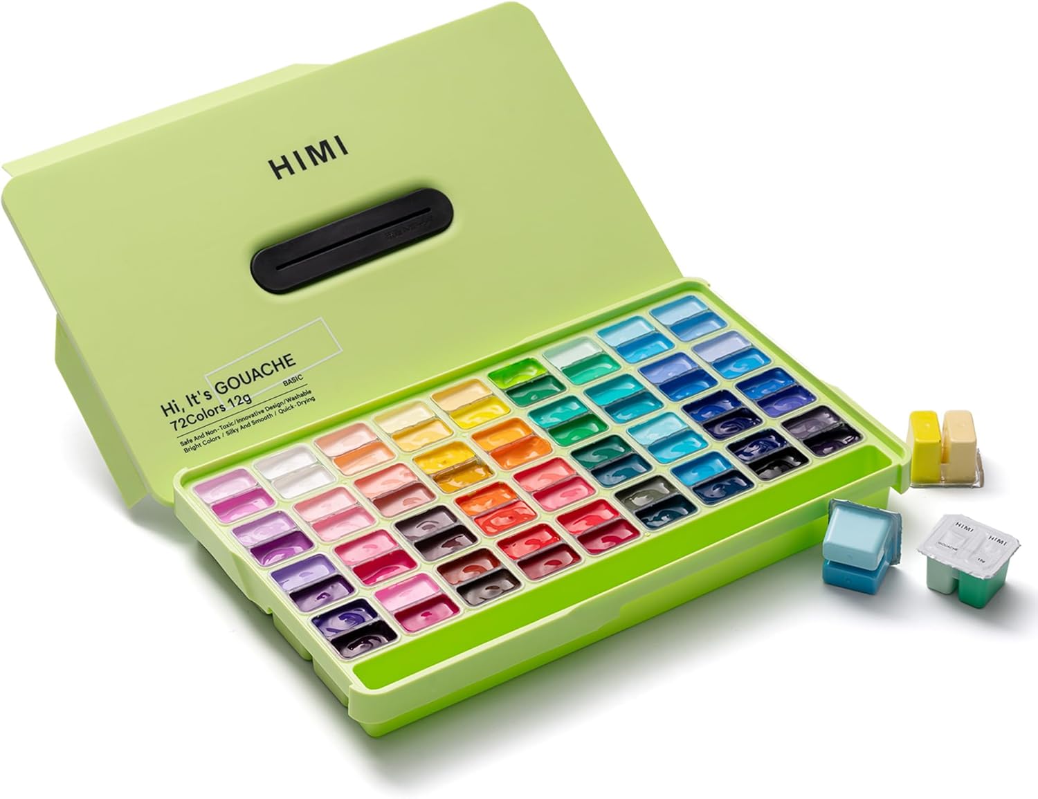 HIMI Twin Cup Jelly Gouache – 72 färger x 12 g - 9