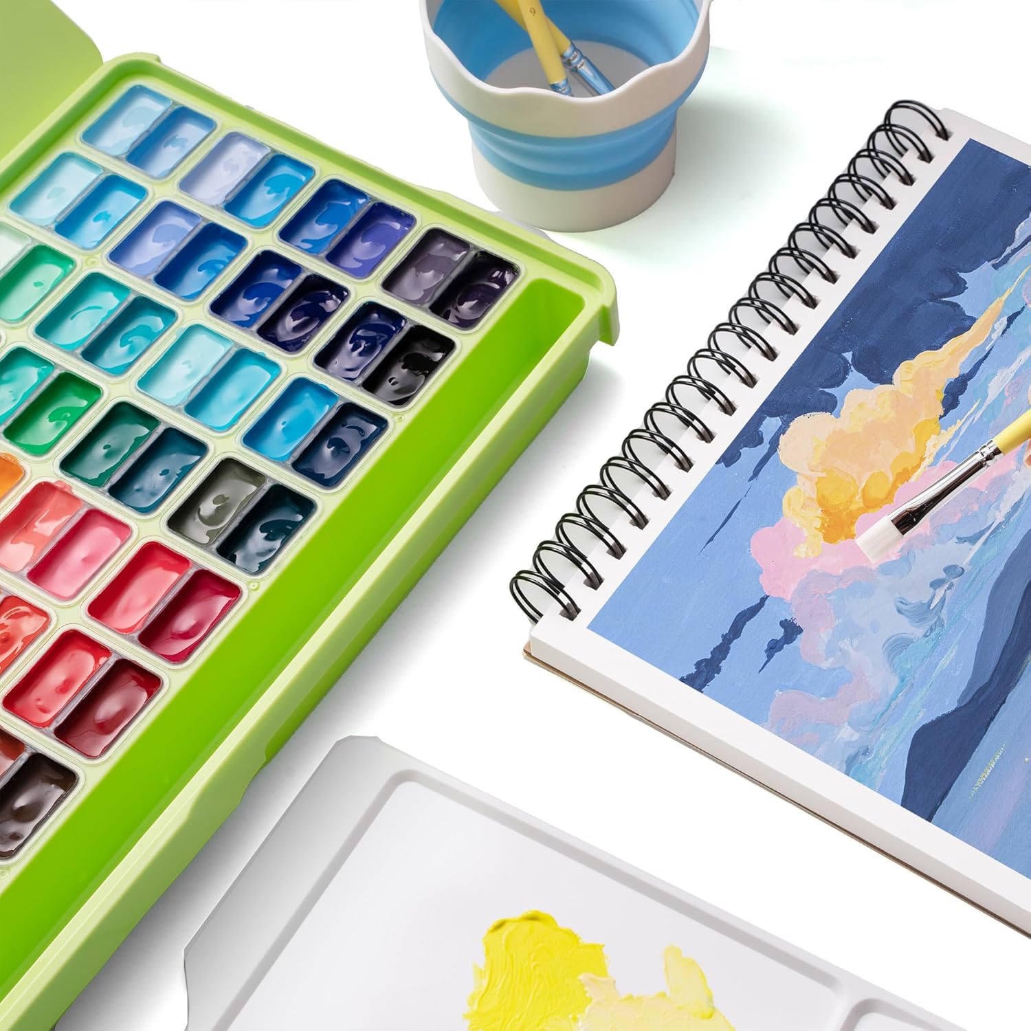 HIMI Twin Cup Jelly Gouache – 72 färger x 12 g - 2