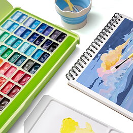 HIMI Twin Cup Jelly Gouache – 72 färger x 12 g 