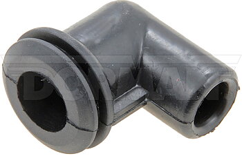 90° vinkelstycke i gummi. Chevrolet 305, 350 1985-1988. För 25 mm hål och 13 mm rör.