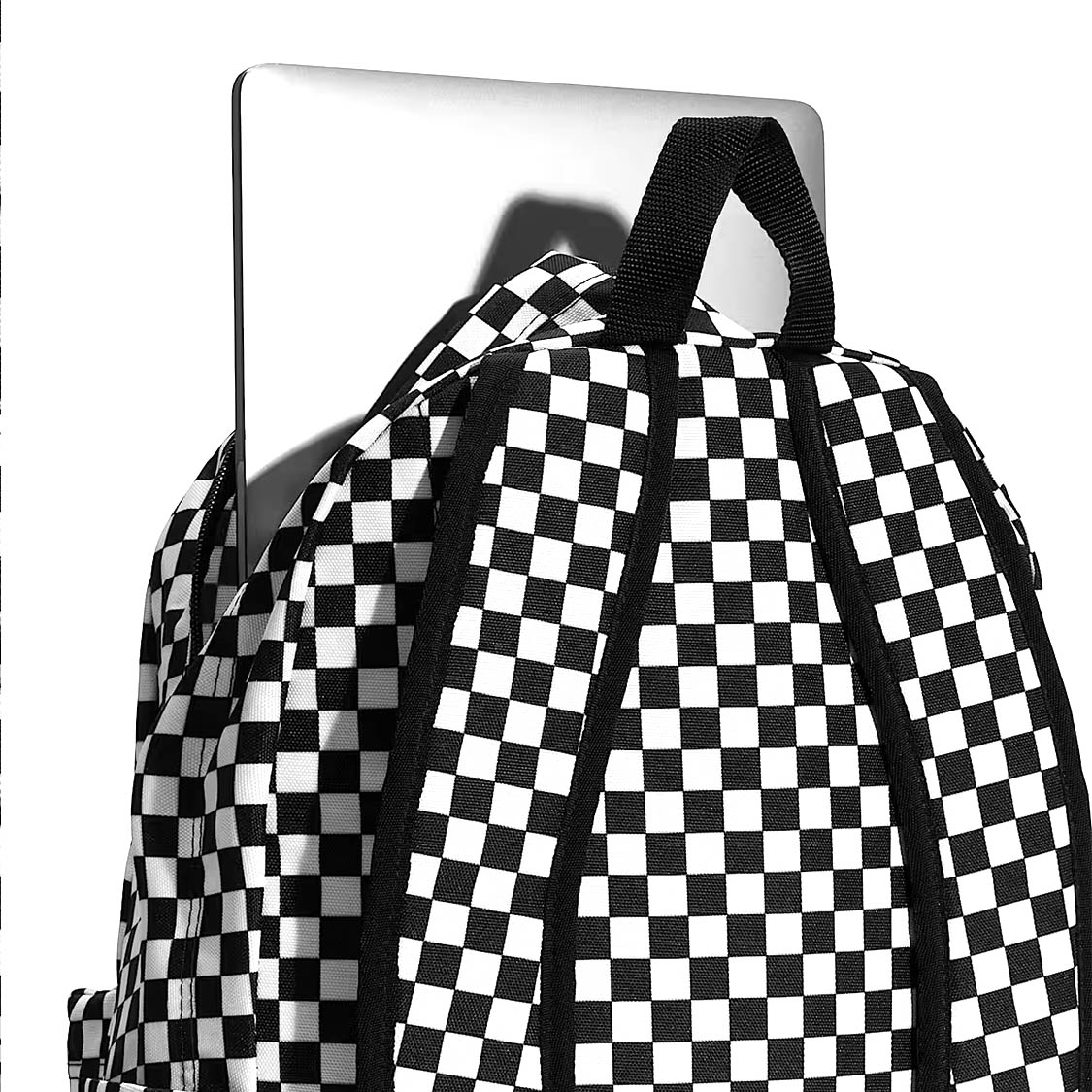 Vans - Old Skool Check Backpack White/Black - 5
