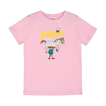 Pippi Longstocking Pippi Logo T-Shirt Pink 98/104