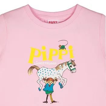 Pippi Longstocking Pippi Logo T-Shirt Pink 98/104