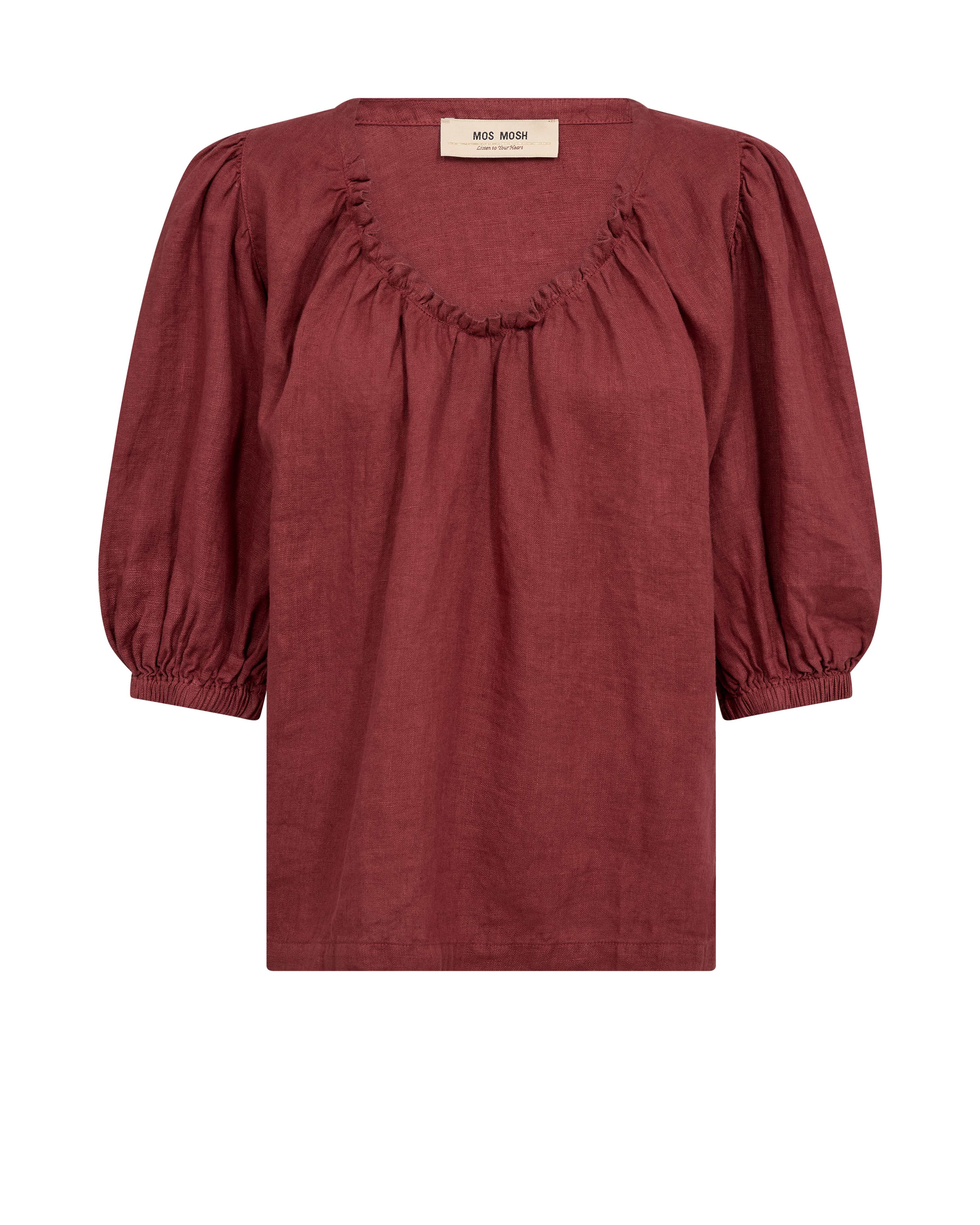 MMTaissa Linen Blouse - Cowhide - Mos Mosh