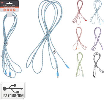 Laddkabel 3m USB-C till USB-C
