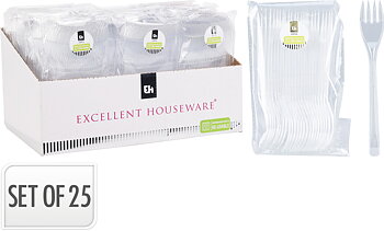Plastgafflar 25st
