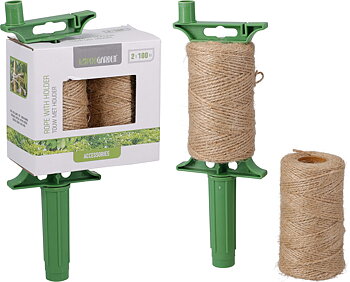 Trädgårdsrep 100m 2-pack