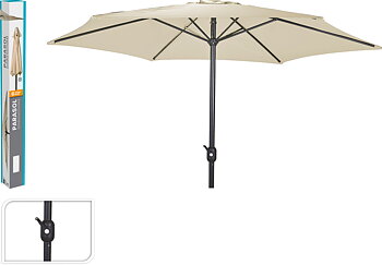 Parasol 3m krämfärgad
