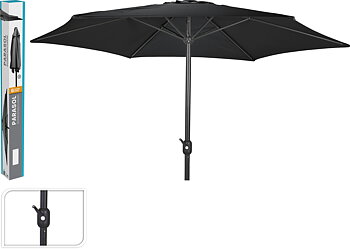 Parasol 3m mörk grå