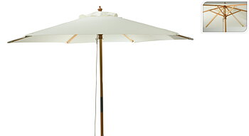 Parasoll krämfärgad 250CM