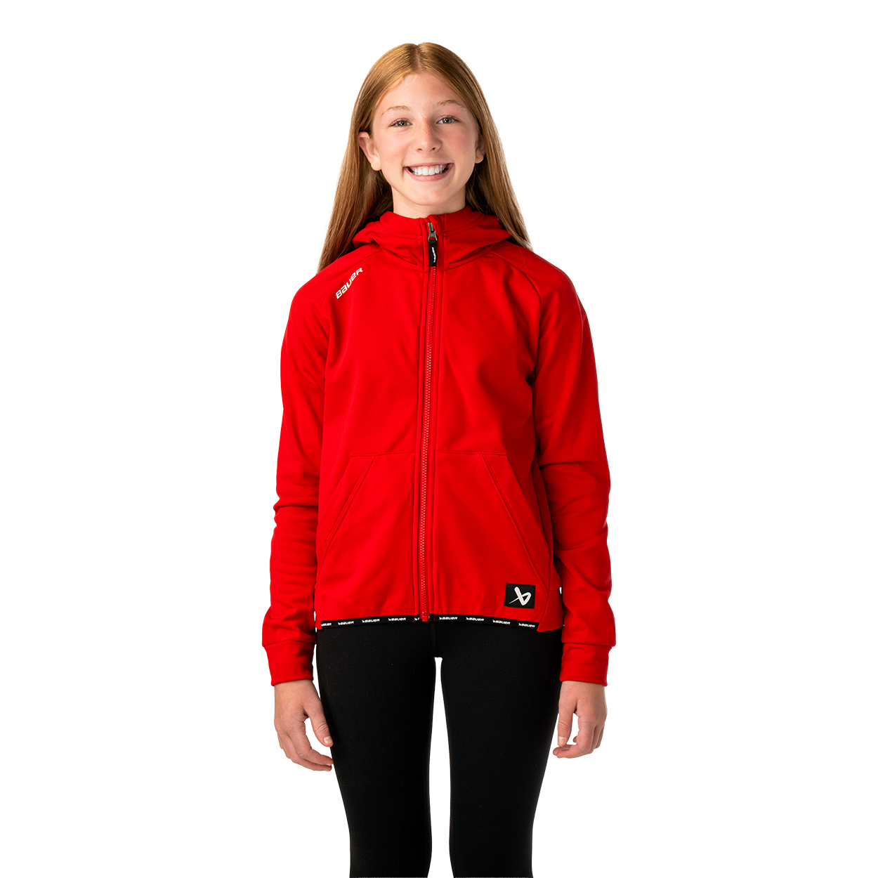 Bauer S26 BAUER TEAM FLEECE ZIP HOODIE Yth (Rönnäng) - 2