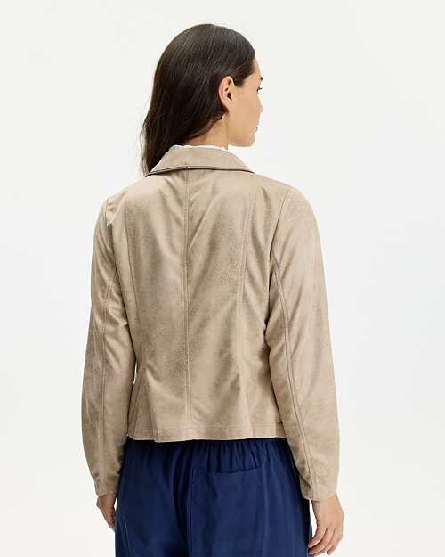 Kavaj/jacka Betty med dragkedja beige - 2