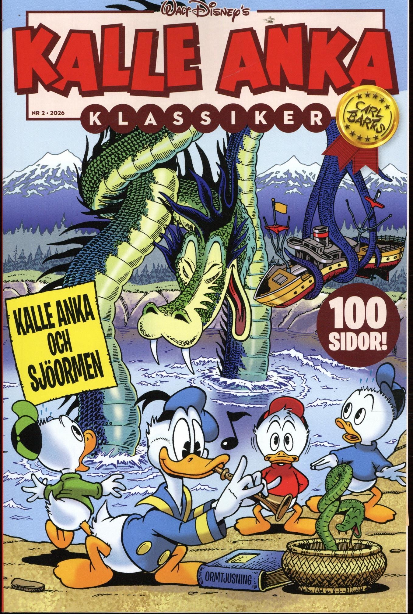 Kalle Anka Klassiker nr 2 2026, Kalle Anka och sjöormen, 100 sidor!